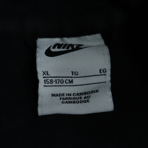 Nike Boys Black Full Zip Hoodie XL 158-170cm Fleece Style Sweatshirt