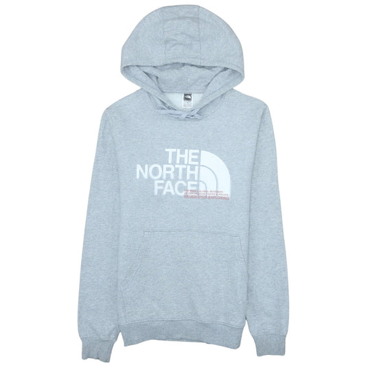 The North Face Men's Grey Pullover Hoodie Small Cotton Blend
