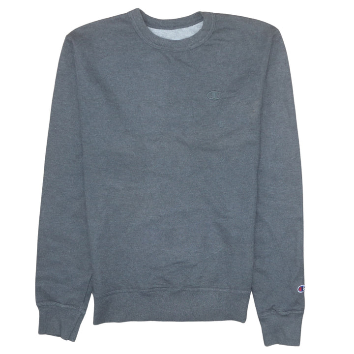 Champion Men's Grey Small Crew Neck Pullover Sweatshirt
