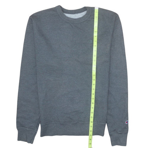 Champion Men's Grey Small Crew Neck Pullover Sweatshirt