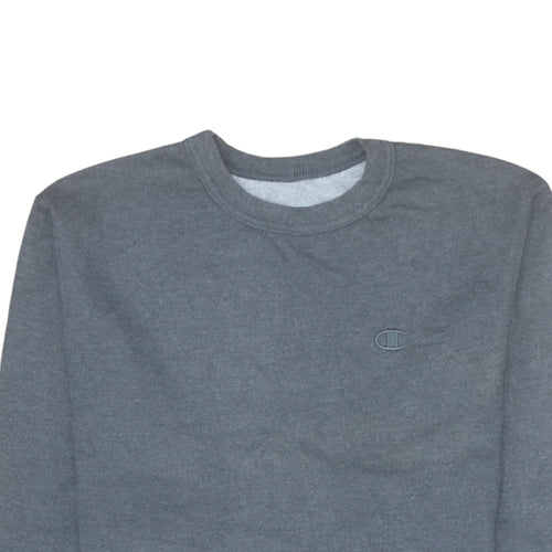 Champion Men's Grey Small Crew Neck Pullover Sweatshirt