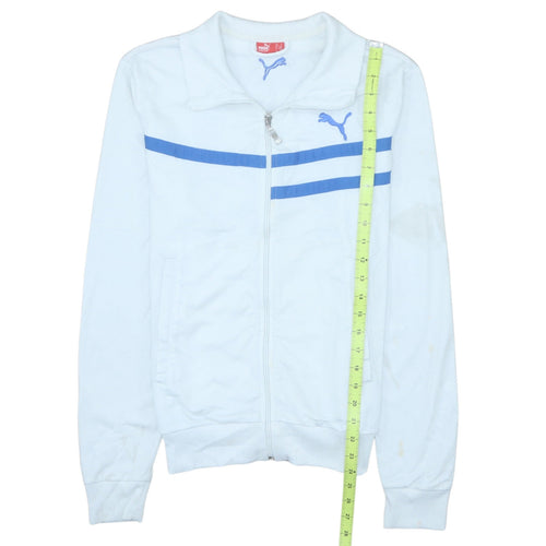 Puma Men's White Track Jacket Size S Regular Fit Full Zip Sportswear