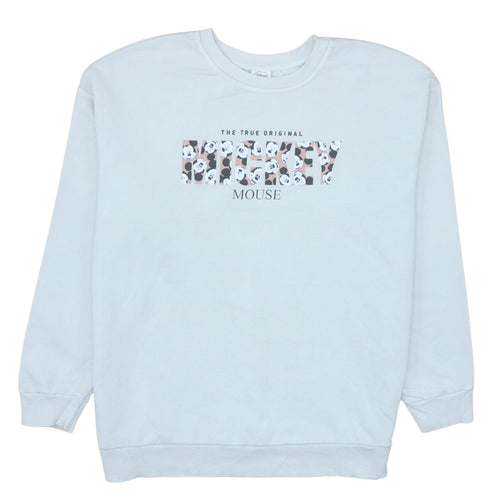 Disney at George Women’s Light Blue Mickey Mouse Sweatshirt L