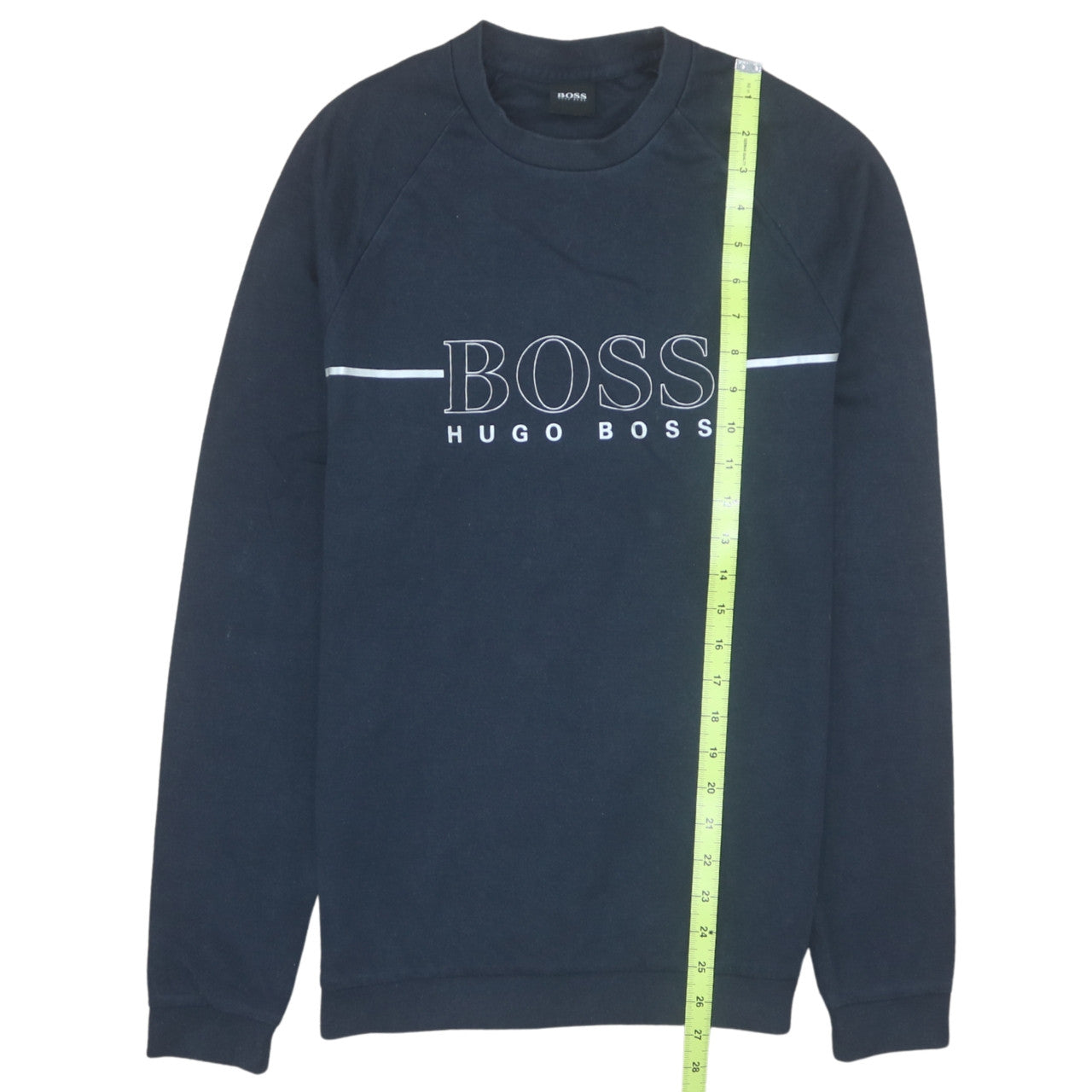 Hugo Boss Men's Blue Logo Crew Neck Sweatshirt Size S