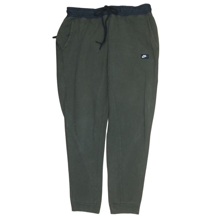 Nike Men’s Green Fleece Jogger Trousers L Regular Fit Activewear
