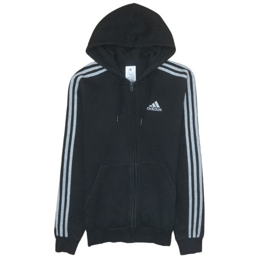 Adidas Womens Black Full Zip Hoodie XS Classic Sportswear
