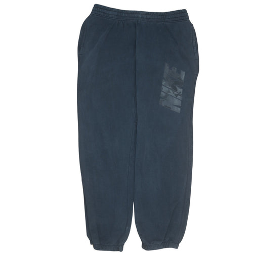 Nike Men's Blue Fleece Jogger Trousers Size L Comfortable Activewear