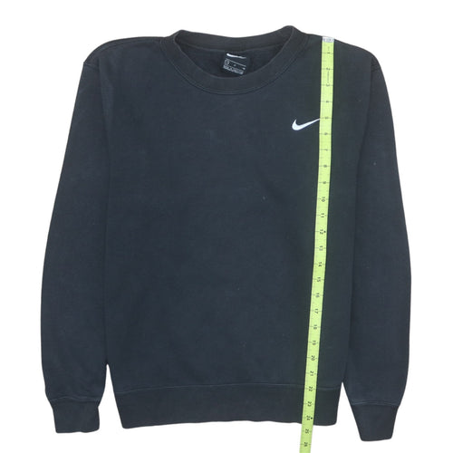 Nike Men's Black Small Crew Neck Pullover Fleece Sweatshirt