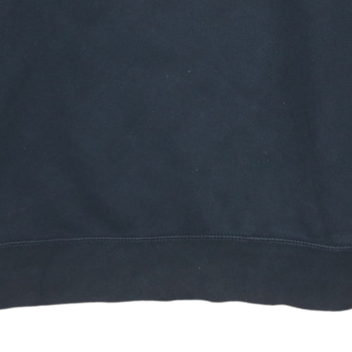 Nike Men's Black Small Crew Neck Pullover Fleece Sweatshirt