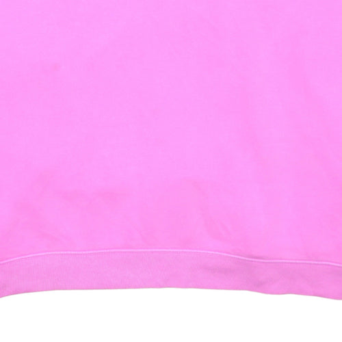 GAP Womens Pink Pullover Hoodie XL Cotton Blend Logo Sweatshirt