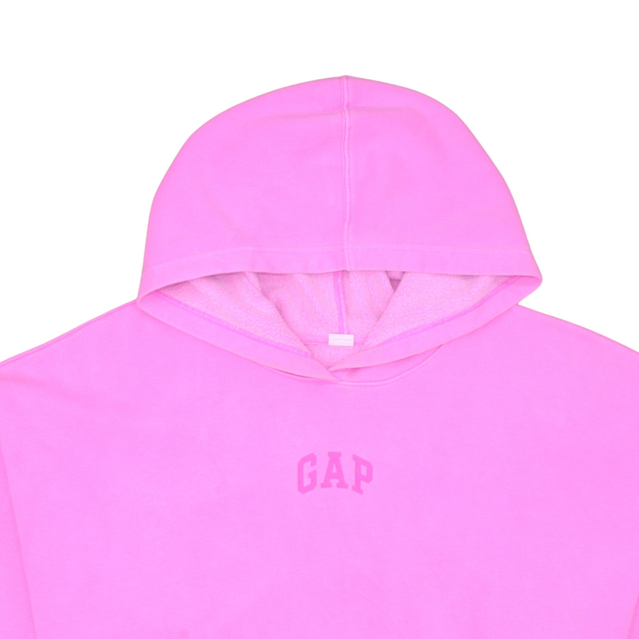 GAP Womens Pink Pullover Hoodie XL Cotton Blend Logo Sweatshirt