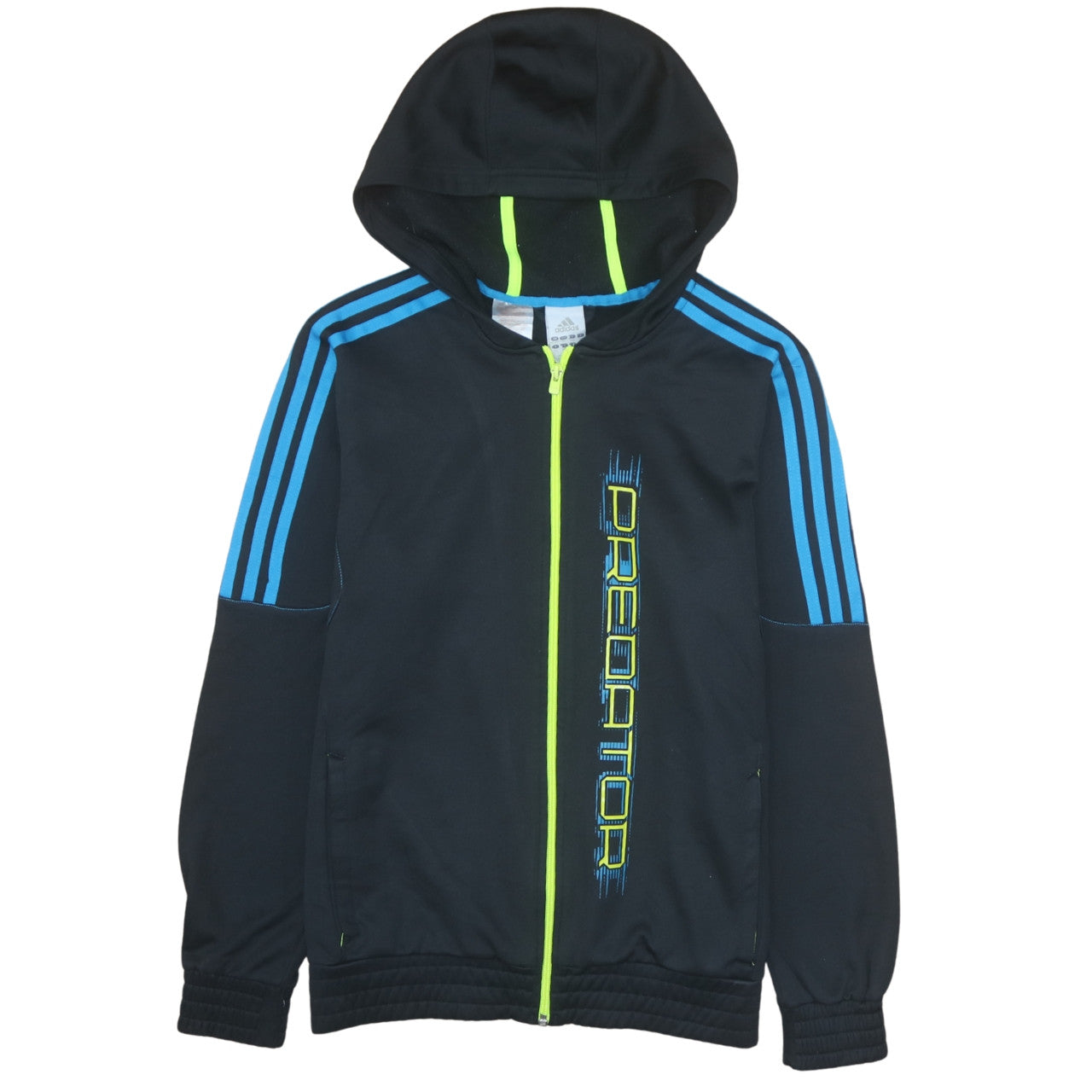 Adidas Boys Black Predator Full Zip Hoodie 15-16 Years