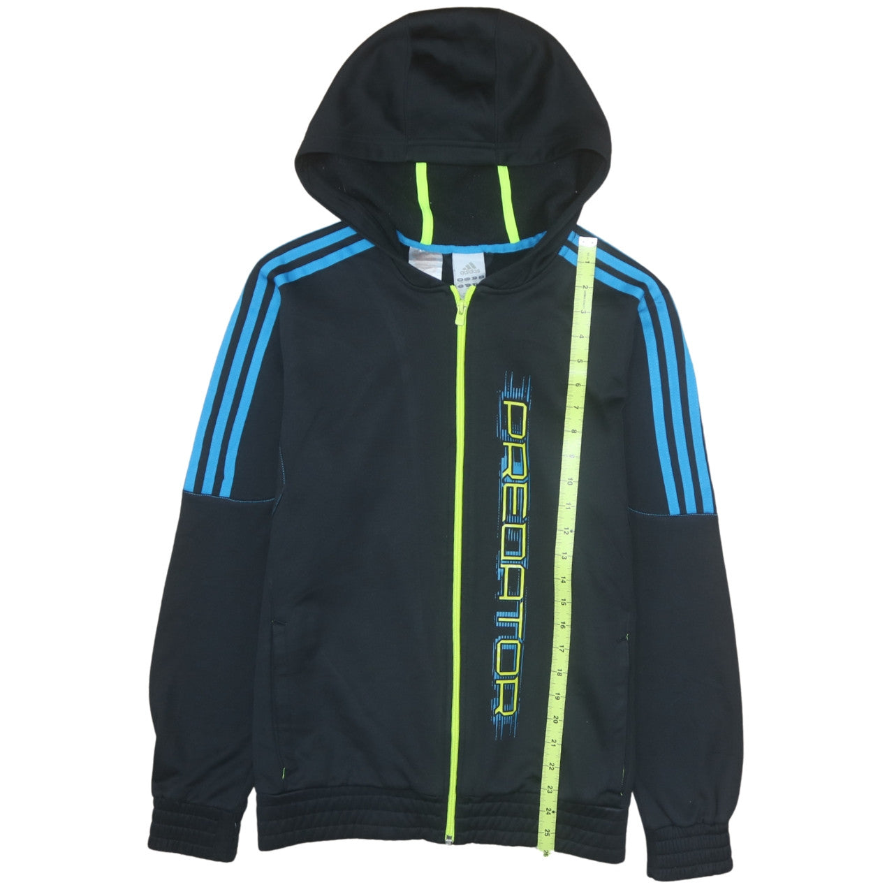 Adidas Boys Black Predator Full Zip Hoodie 15-16 Years