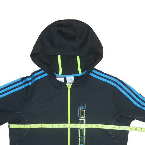Adidas Boys Black Predator Full Zip Hoodie 15-16 Years