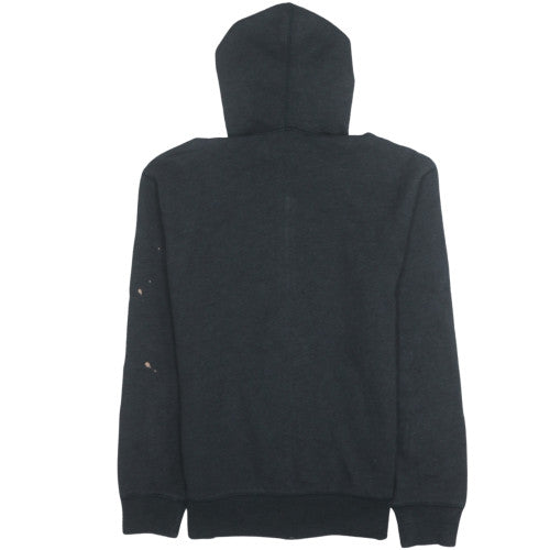 GAP Men’s Black Full Zip Hoodie M Logo Fleece Sweatshirt