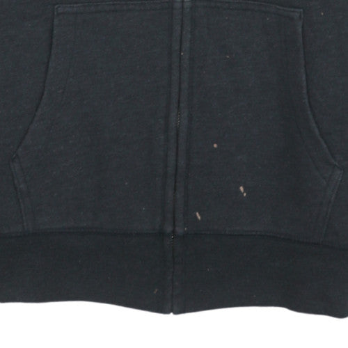GAP Men’s Black Full Zip Hoodie M Logo Fleece Sweatshirt