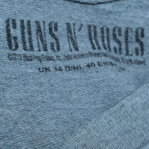 Atmosphere Guns N' Roses Grey Graphic Pullover Sweatshirt UK 14