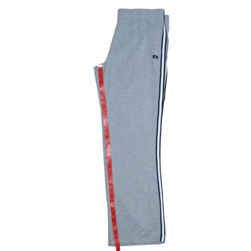 Nxt Active Women Grey Track Pants Size 16L Elastic Waist Side Stripe