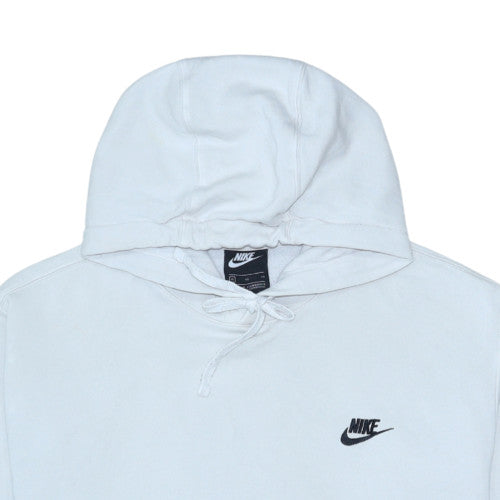 Nike Women White XL Pullover Hoodie with Logo - Casual Style