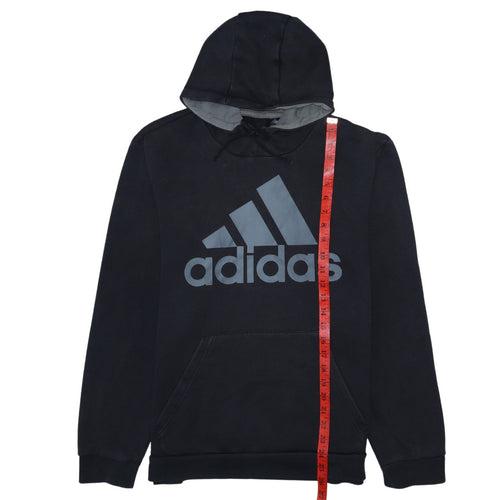 Adidas Men's Black Pullover Hoodie L Regular Fit Sportswear