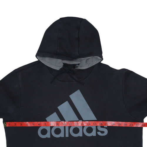 Adidas Men's Black Pullover Hoodie L Regular Fit Sportswear