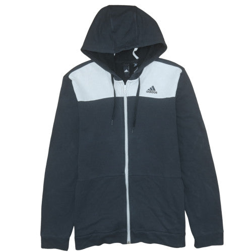 Adidas Men’s Black Full Zip Hooded Sweatshirt Size L