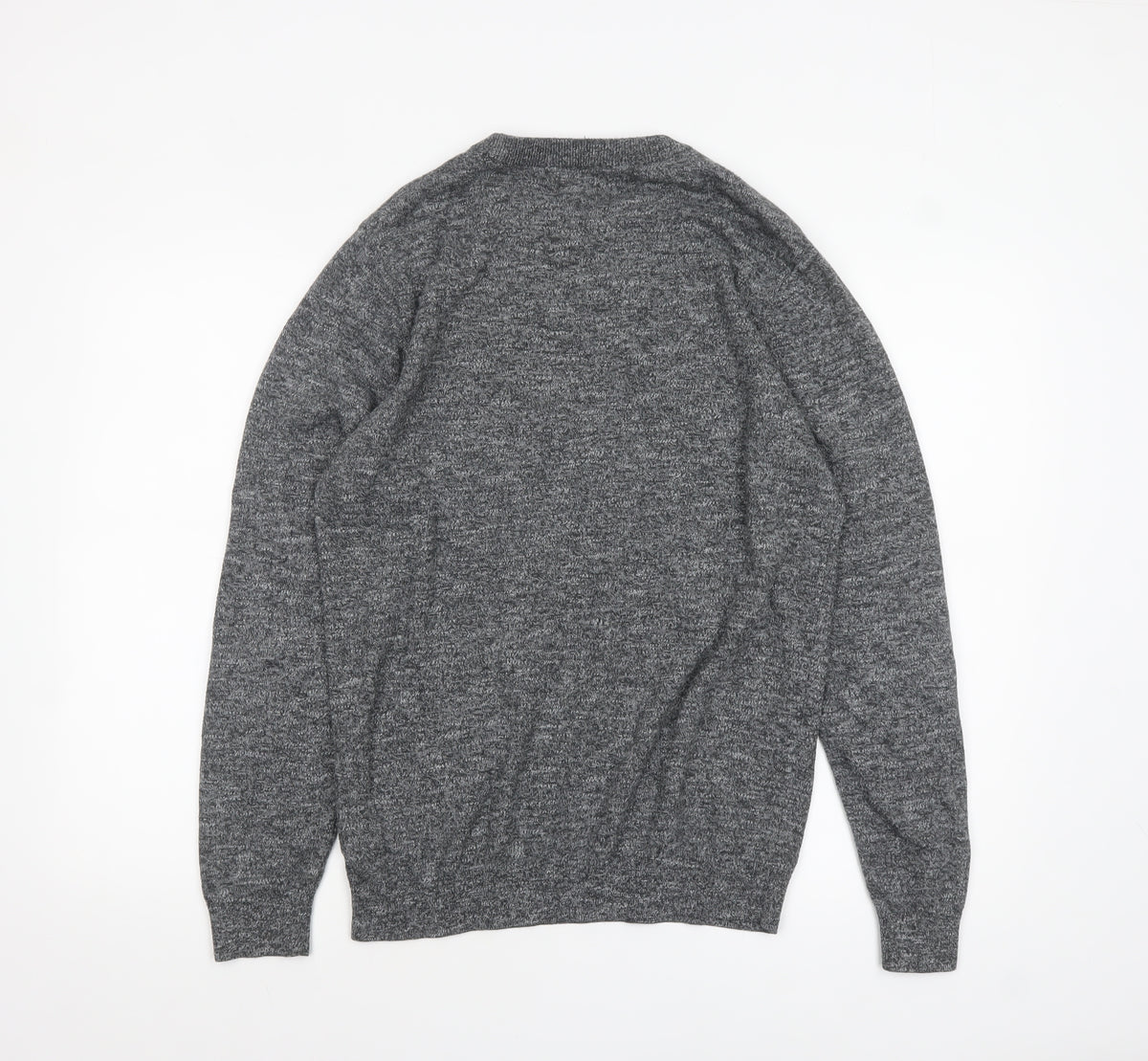 Next Men’s Grey Crew Neck Knit Jumper Size M Classic Pullover
