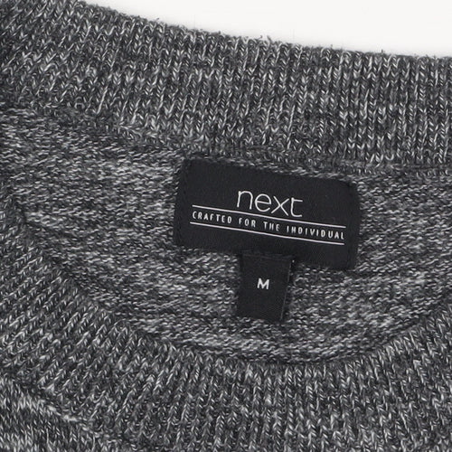 Next Men’s Grey Crew Neck Knit Jumper Size M Classic Pullover