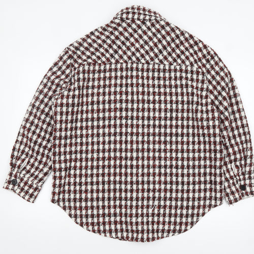 New Look Women’s Multicoloured Check Shacket Jacket Size 14