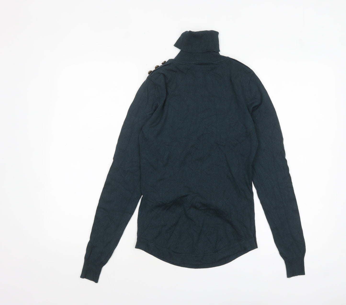 Warehouse Women's Green Roll Neck Knit Jumper Size 6