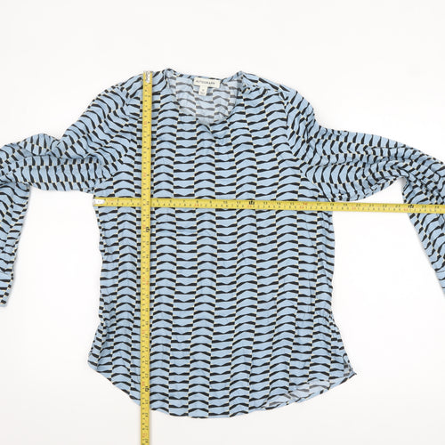 Marks and Spencer Autograph Blue Geometric Viscose Blouse Women’s UK 10
