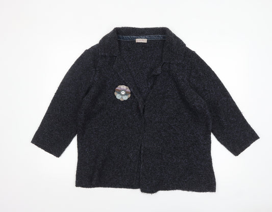 Marks and Spencer Women’s Black Knit Collared Cardigan XL