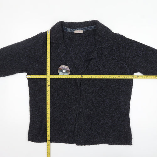 Marks and Spencer Women’s Black Knit Collared Cardigan XL