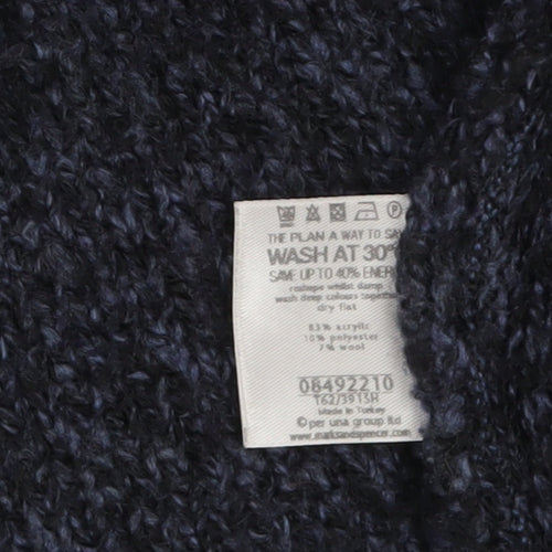 Marks and Spencer Women’s Black Knit Collared Cardigan XL