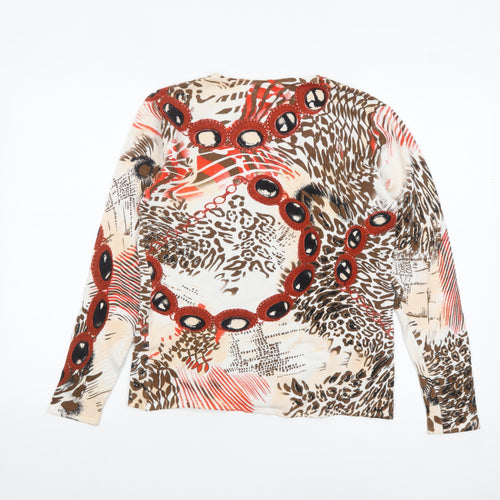 Just Elegance Women’s Multicoloured Animal Print Pullover Jumper S