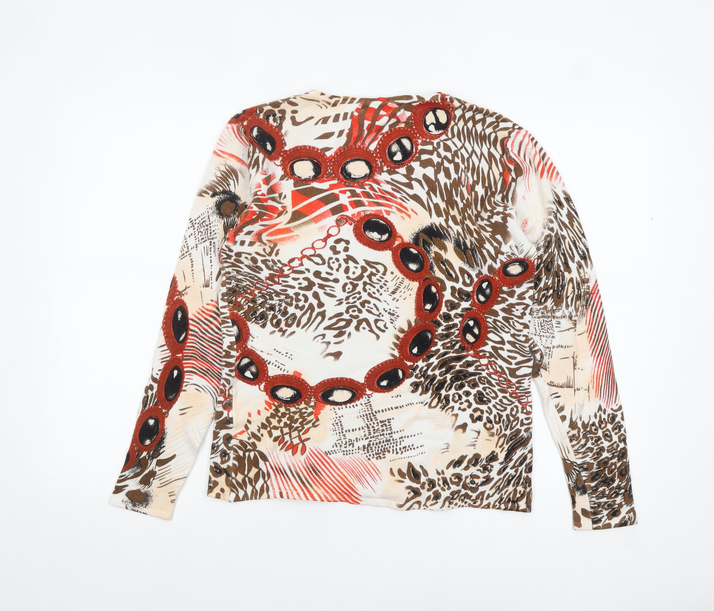 Just Elegance Women’s Multicoloured Animal Print Pullover Jumper S