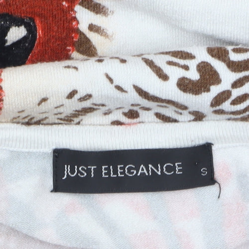 Just Elegance Women’s Multicoloured Animal Print Pullover Jumper S
