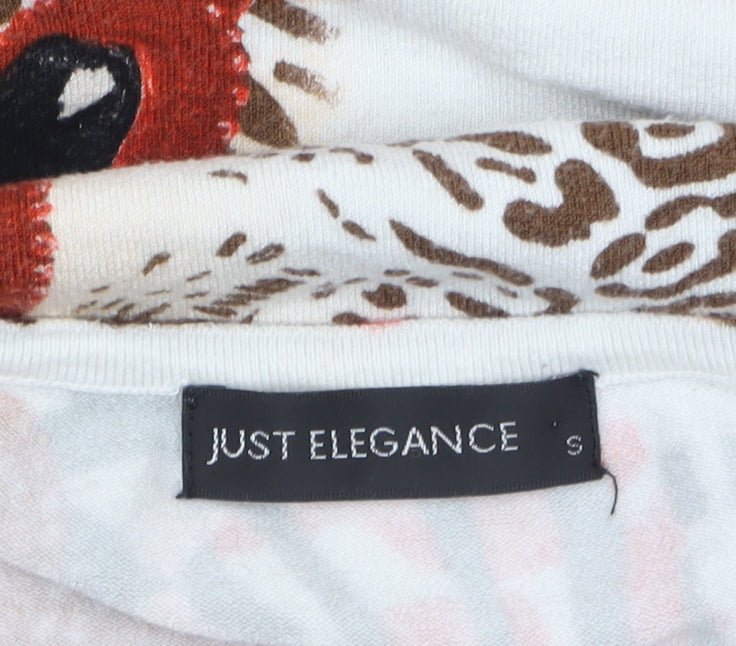 Just Elegance Women’s Multicoloured Animal Print Pullover Jumper S