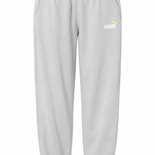 Puma Teens Grey XL Jogger Sweatpants Fleece Elastic Waist