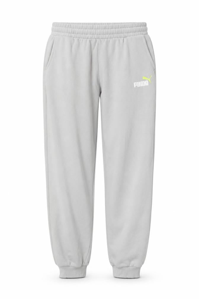Puma Teens Grey XL Jogger Sweatpants Fleece Elastic Waist