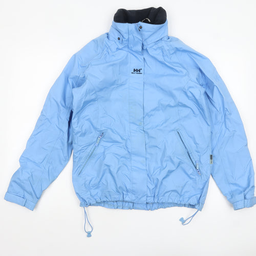 Helly Hansen Boys Blue Waterproof Windbreaker Jacket 16 Years Hooded
