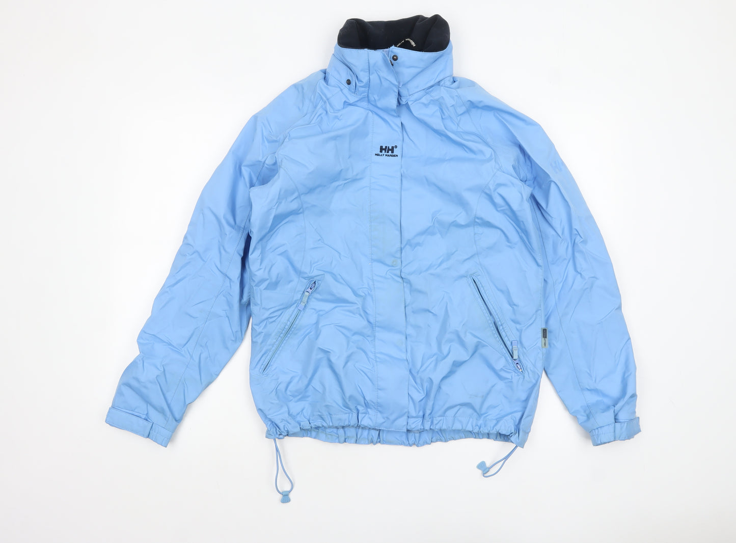 Helly Hansen Boys Blue Waterproof Windbreaker Jacket 16 Years Hooded