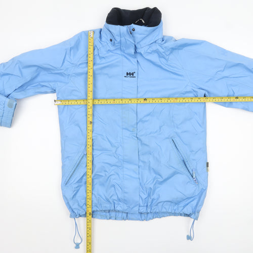 Helly Hansen Boys Blue Waterproof Windbreaker Jacket 16 Years Hooded