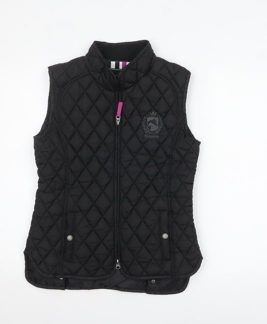 Requisite Women's Black Quilted Waistcoat Size 10 Outdoor Vest