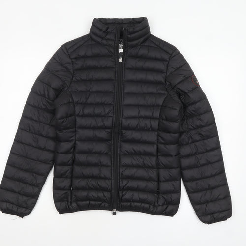 Geographical Norway Womens Black Size 12 Puffer Jacket Lightweight Quilted Outerwear