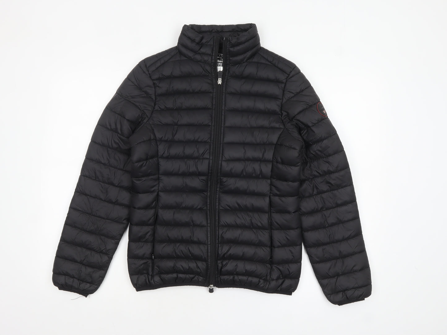 Geographical Norway Womens Black Size 12 Puffer Jacket Lightweight Quilted Outerwear