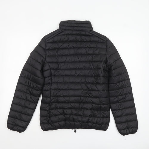 Geographical Norway Womens Black Size 12 Puffer Jacket Lightweight Quilted Outerwear