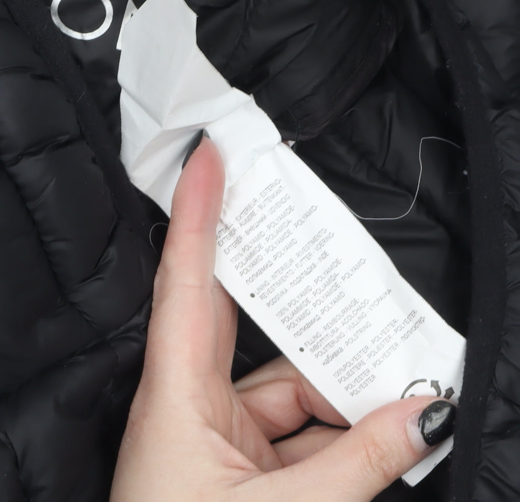 Geographical Norway Womens Black Size 12 Puffer Jacket Lightweight Quilted Outerwear