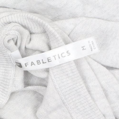 Fabletics Women Grey Knit Twist Back Cardigan Jumper M