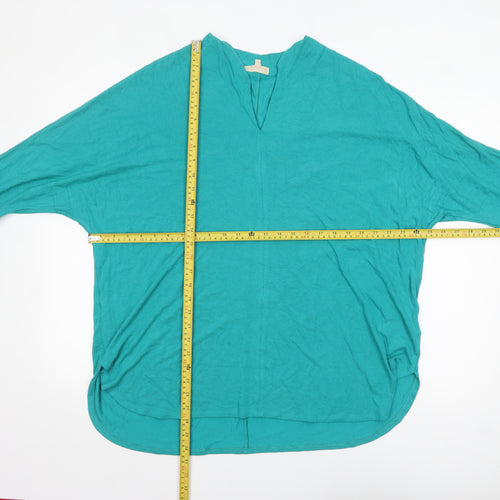 Phase Eight Women’s Green Viscose Tunic Jumper Size 18 3/4 Sleeve